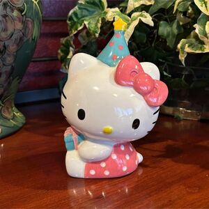 NWOT Blue Sky Clayworks Ceramic Hello Kitty Birthday Figurine